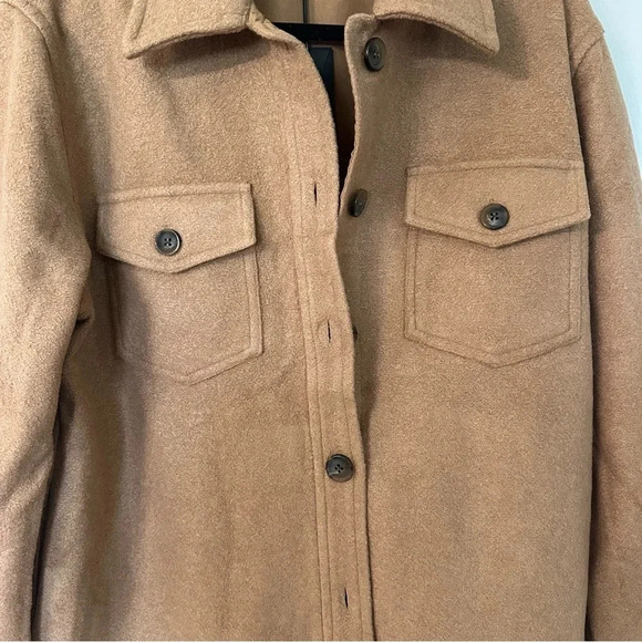 BlankNYC Lets Get Lost Shacket Women’s Button Up Wool Blend Jacket Size M NWT - Picture 3 of 10